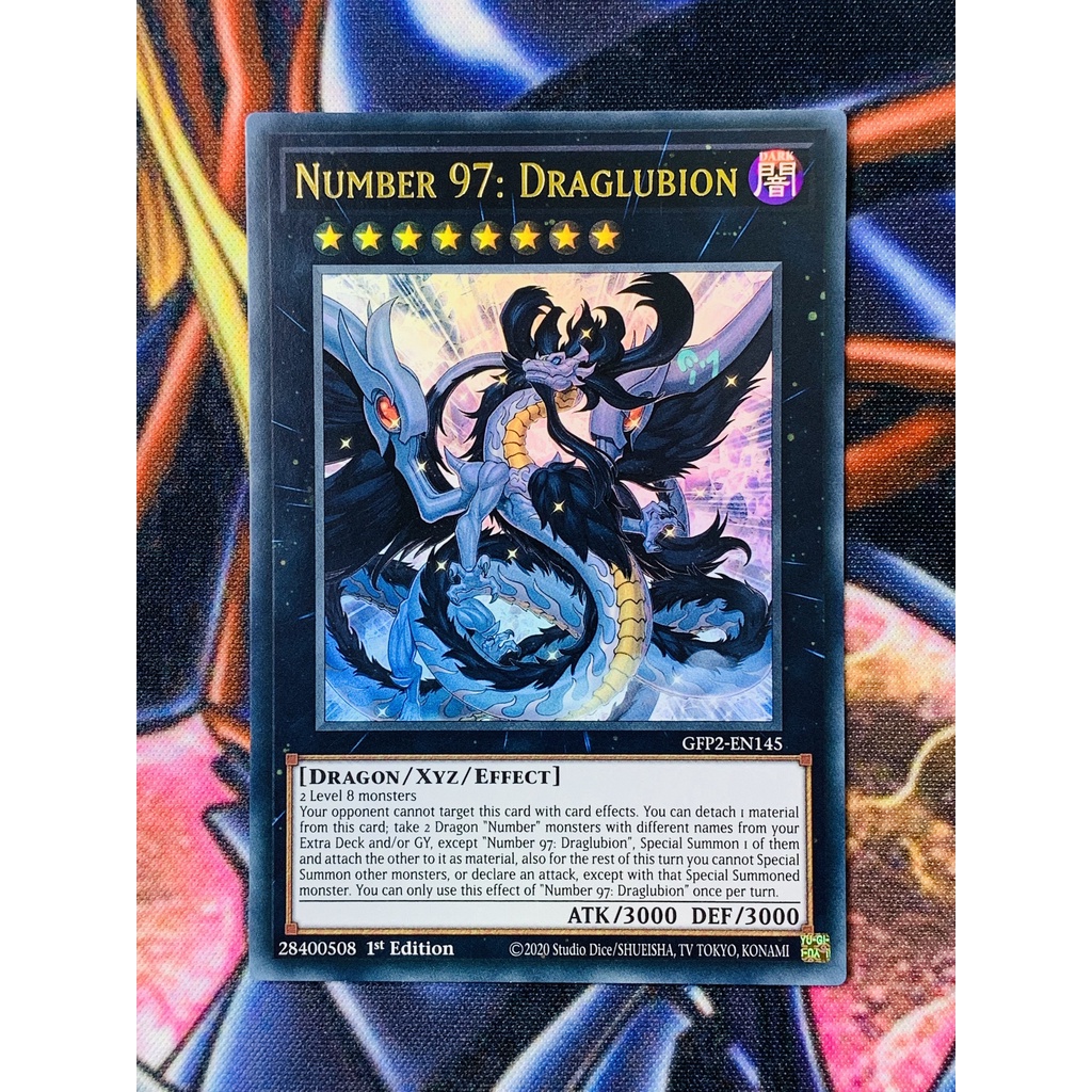 THẺ YUGIOH MÃ GFP2-EN145 - Number 97: Draglubion - Ultra Rare 1st Edition