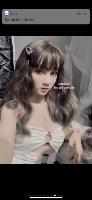 Tóc giả nguyên đầu xù sóng  FREESHIP ❤️ nguyên đầu xù lỡ tặng kèm lưới