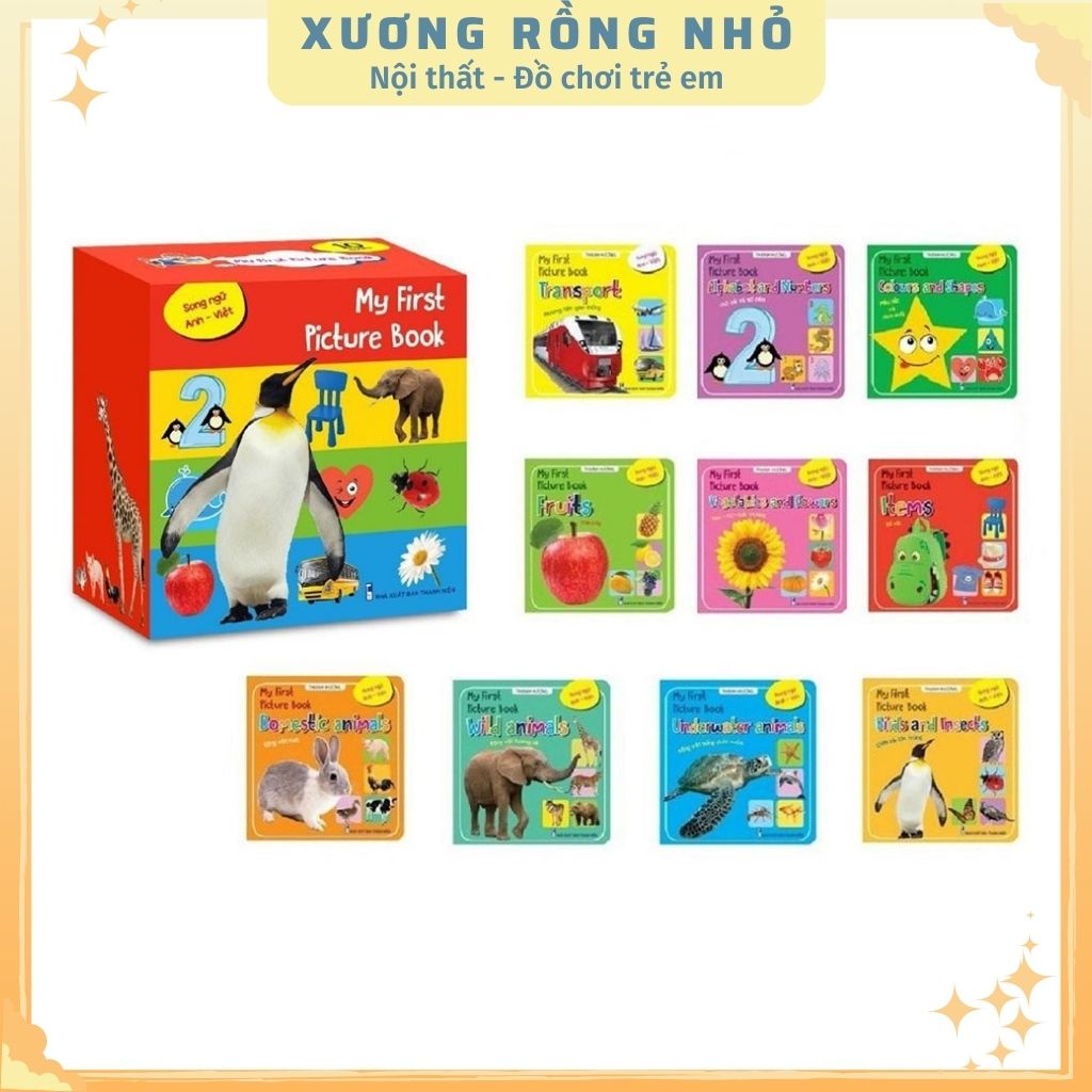 Bộ thẻ Thư viện hình ảnh đầu tiên nhận biết thế giới xung quanh My First Picture Book song ngữ
