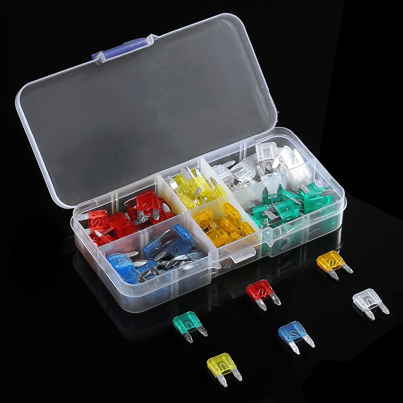 Set 120 Cầu Chì Mini 5A 10A 15A 20A 25A 30Amp Chuyên Dụng Cho Xe Hơi