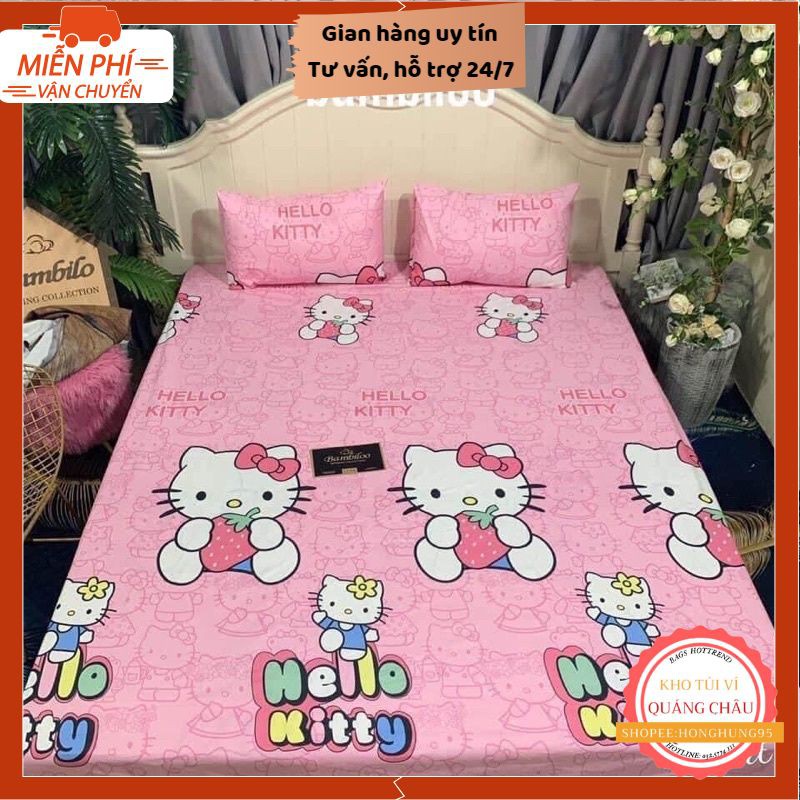 Ga Chống Thấm Cotton 🎁FREESHIP🎁 Ga Bambiloo Chống Thấm Cao Cấp Nằm Trực Tiếp (Không nóng bí, không sột soạt)