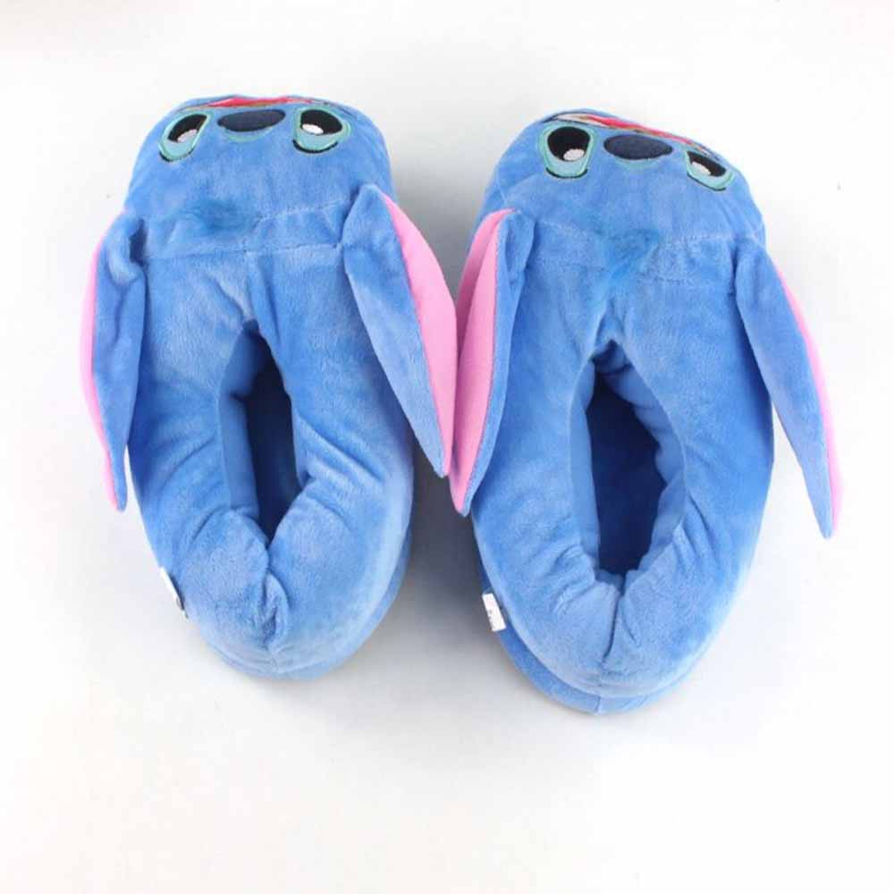 Dép Bông Đi Trong Nhà Hình lilo & stitch Hoạt Hình 28cm Giữ Ấm Mùa Đông Cho Nam Nữ