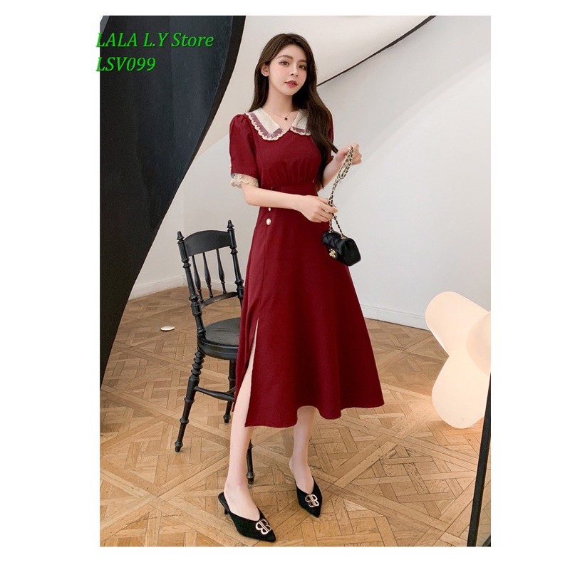 Váy sau sinh cho con bú, váy cho con ti dự tiệc BST-HE2021 LSV099