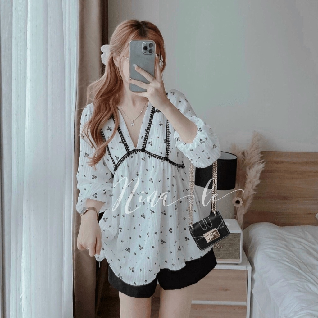 (Mẫu Mới) Sét Đũi Xô Viền Ren Cố Y Siêu Xinh UP Valentina Shop