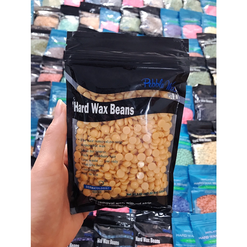 Sáp Tẩy lông -  Sáp Wax triệt lông nóng hạt đậu 100g,dùng cho mặt, body, chân, tay, bikini