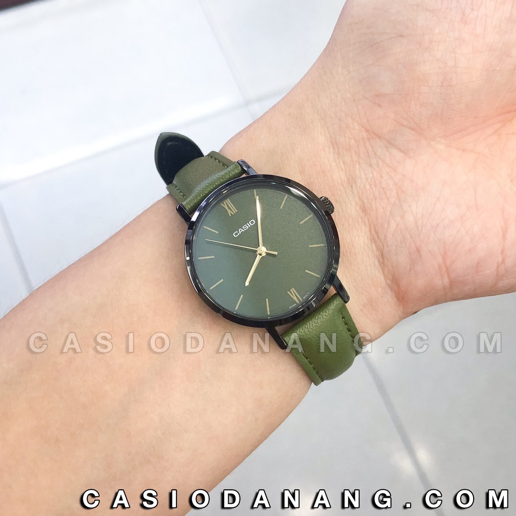 Đồng hồ nữ dây da Casio chính hãng Anh Khuê LTP-VT02BL-3AUDF (30mm)