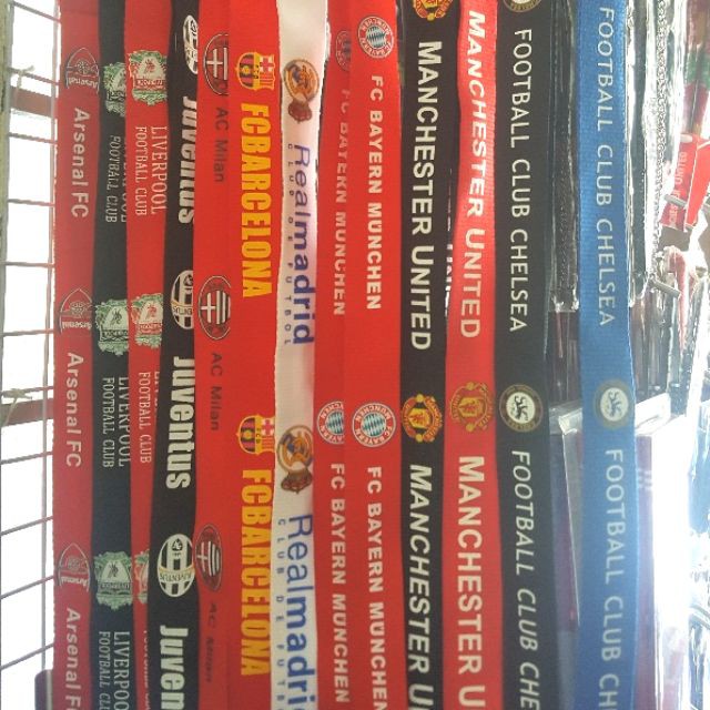 Combo 2 Dây đeo thẻ - các câu lạc bộ bóng đá Manchester, Arsenal, Barca, Chelsea, Real, Bayern, Liverpool - Trâu Shop