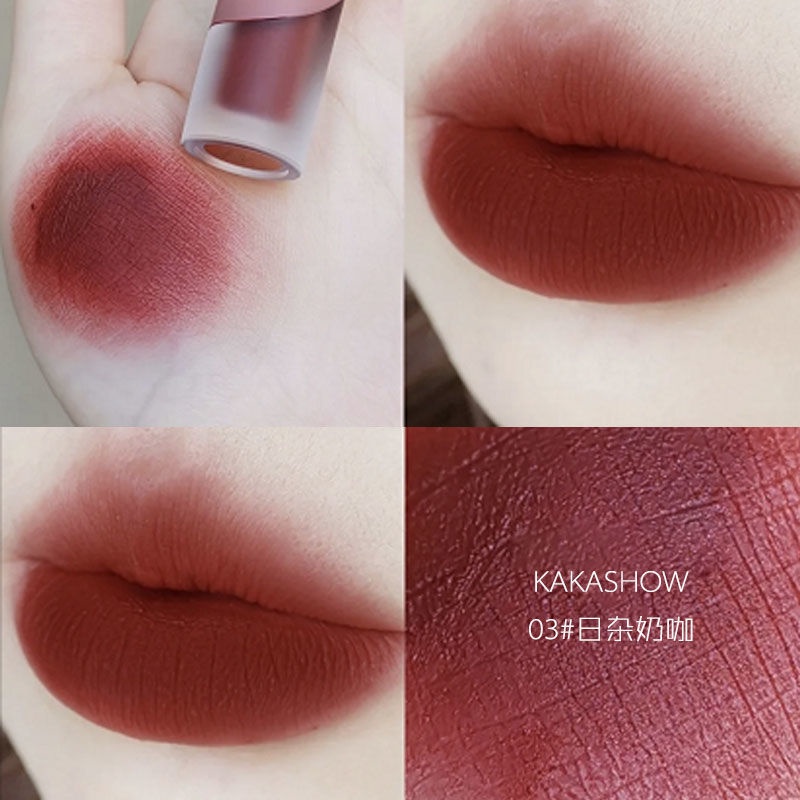 [Hàng mới về] Son lì Kakashow màu nâu sữa trang điểm kiểu Hàn Quốc nhẹ nhàng