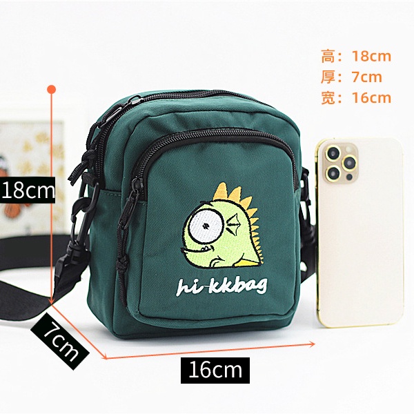 Túi Vải Đeo Vai Mini Đựng Điện Thoại / Chìa Khóa Phong Cách Thời Trang Unisex 2024 Mới