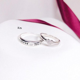Nhẫn đôi Valentine bạc ý