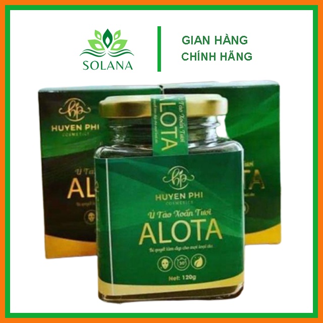 Hàng Chính Hãng Ủ Tảo Xoắn Tươi Alota Huyền Phi Cấp Ẩm Trắng Da Trẻ Hoá Làn Da Làm Mờ Thâm SOLANA