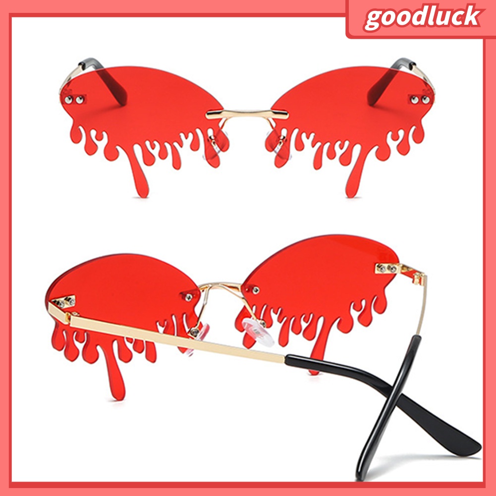 Kính Mát Hình Giọt Nước Không Gọng Chống Tia UV Thời Trang Unisex