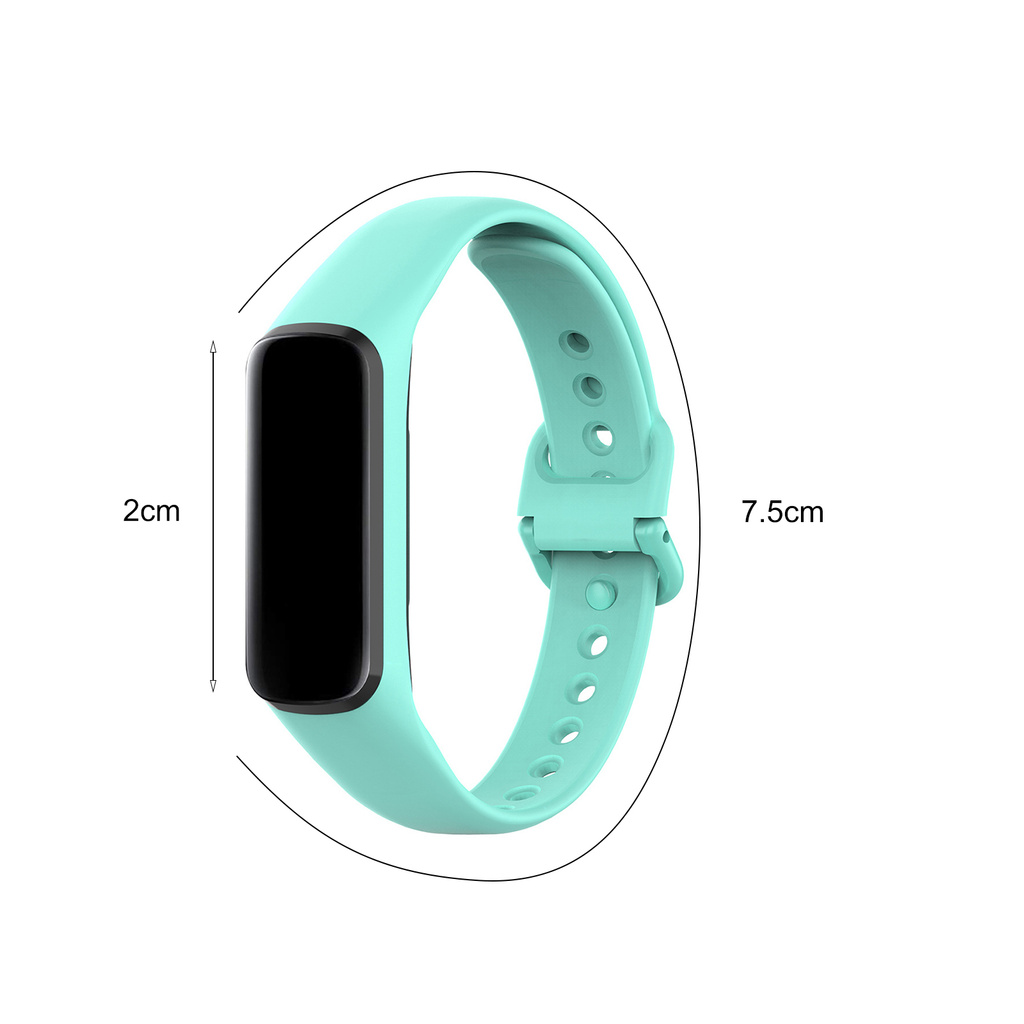 Dây Đeo Silicon Màu Trơn Cho Đồng Hồ Thông Minh Samsung Galaxy Fit 2