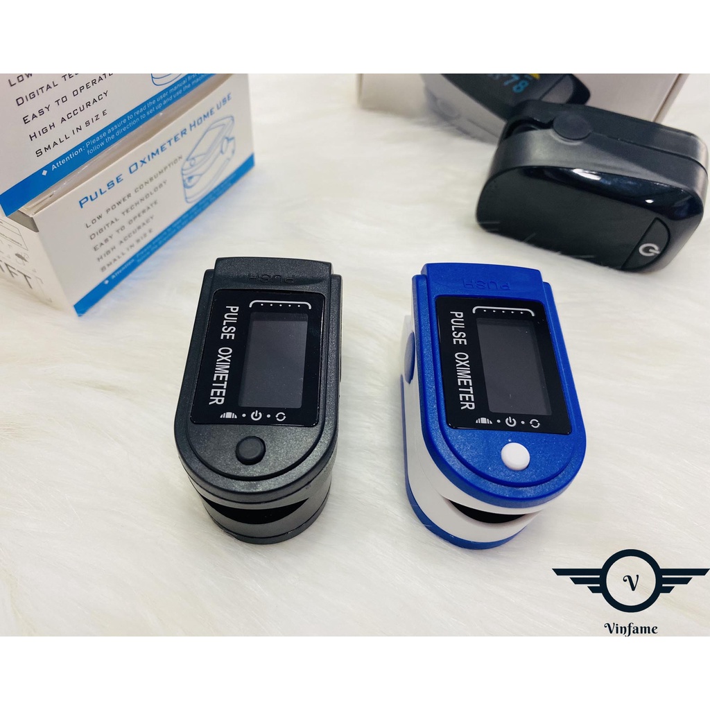 Tặng kèm pin - bảo hành 12 tháng] Máy đo SPO2, Máy đo nồng độ oxy trong máu và đo nhịp tim