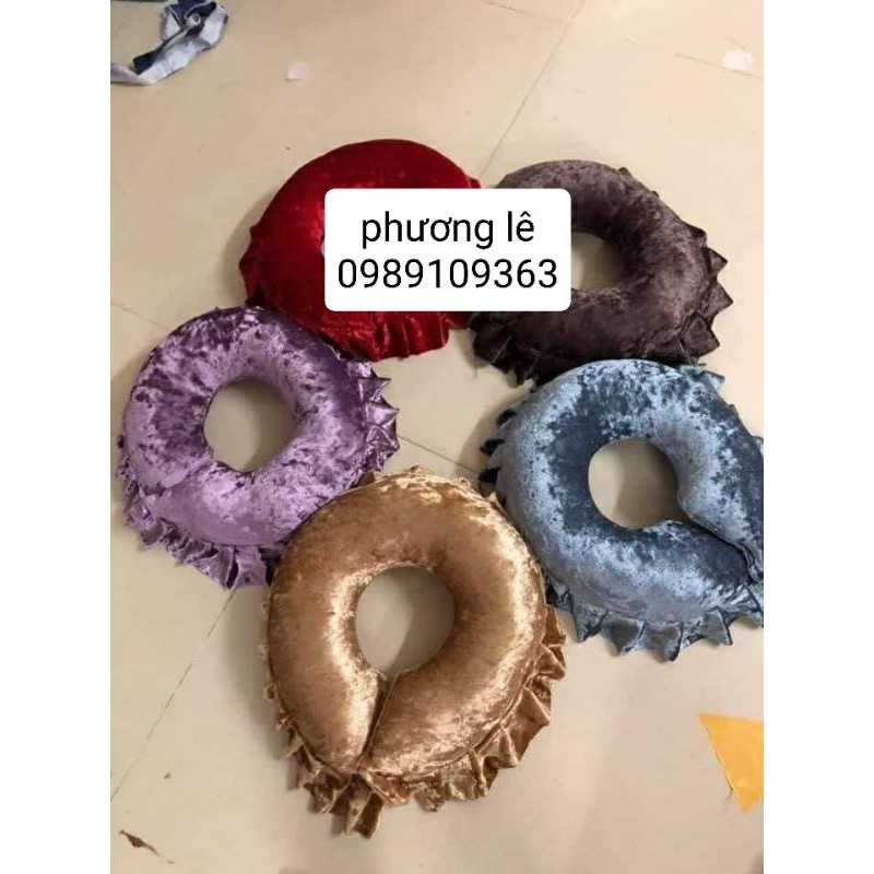 Gối úp mặt nhung spa