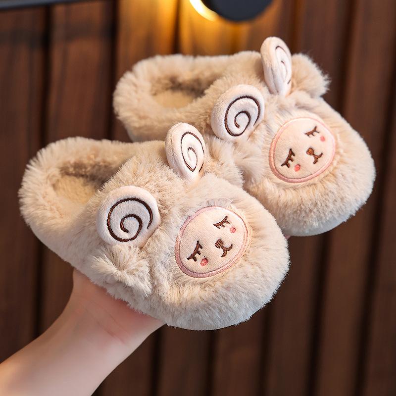 Dép bông đi trong nhà, Dép bông cho bé trai bé gái hình CON CỪU dễ thương SC09