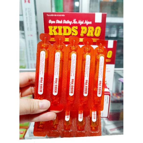 Đạm Dinh Dưỡng Ăn Ngủ Ngon KIDS PRO Ống 10ml _ Đạm Thủy Phân Từ Sữa _ Yến Sào _ Thymomodulin