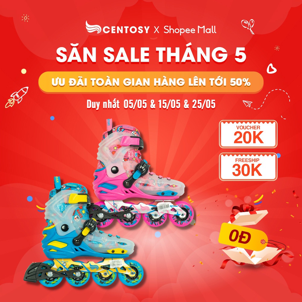 Giày Patin Trẻ Em Cao Cấp - Centosy Kid Pro - Form Chắc Chắn, Phanh An Toàn