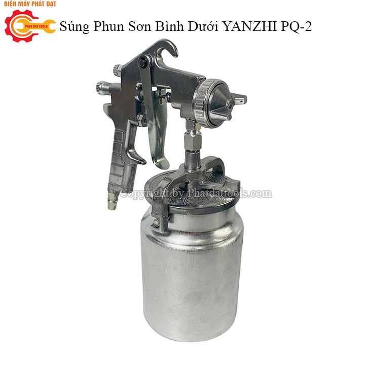 Súng Phun Sơn Bình Dưới YANZHI PQ-2-Dung Tích 1000ml-Hàng Chính Hãng