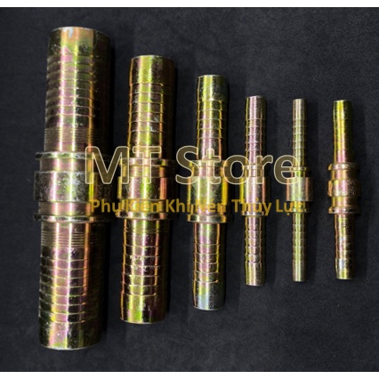 Cốt Nối Ống 2 đầu Đuôi chuột nối ống tuy ô | sắt xi 7 màu | phi 6mm (1/4") - 38mm (1-1/2")