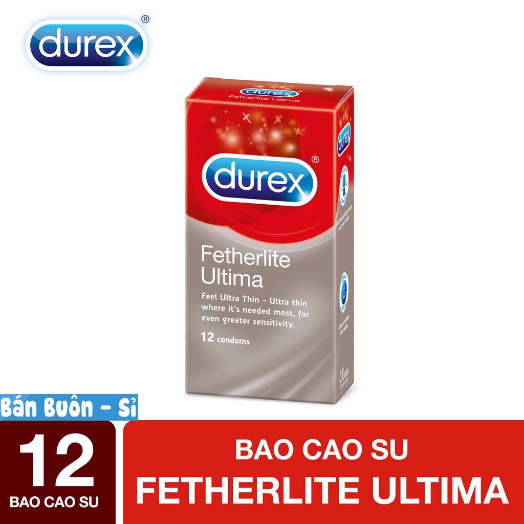 [Bán sỉ ] Bao cao su durex fetherlite ultima hộp 12 cái giá sỉ