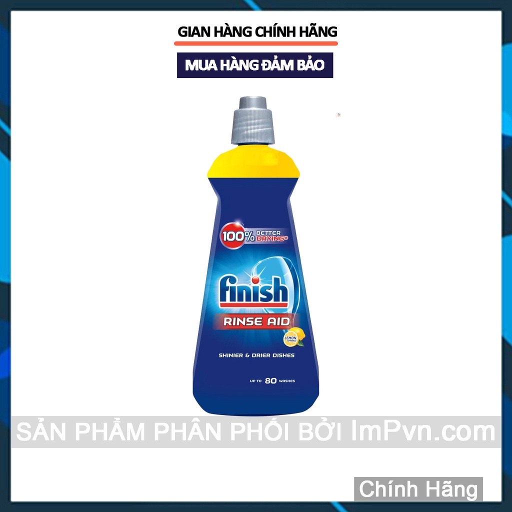 Nước làm bóng Finish 400ml - Chất trợ xả cho máy rửa bát  - ImP - ImPvn