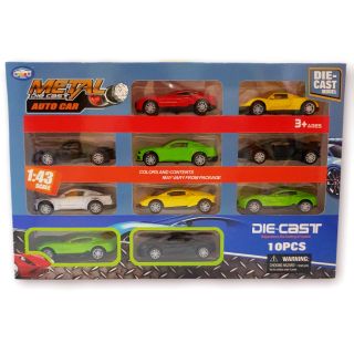 FREESHIP ĐƠN 99K_Set 10 xe sắt thể thao die cast
