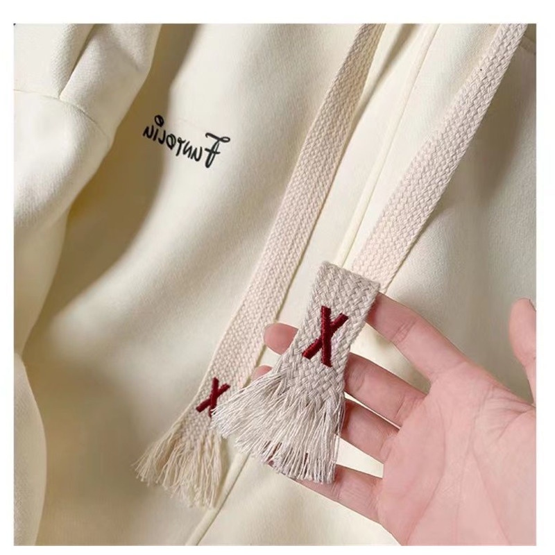 Áo hoodie RENJIANVSHENG tay dài thời trang trẻ trung dành cho nữ