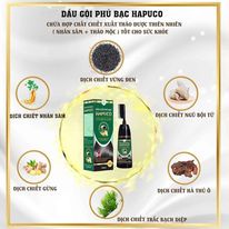 Dầu Gội Phủ Bạc Hapuco – 3 Màu: Nâu, Nâu Đen – Đen, Lên Màu Cực Chuẩn, 100% Thảo Dược An Toàn