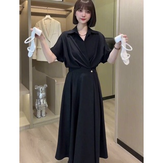 Đầm váy freesize sơ mi nút eo tay ngắn 10 màu