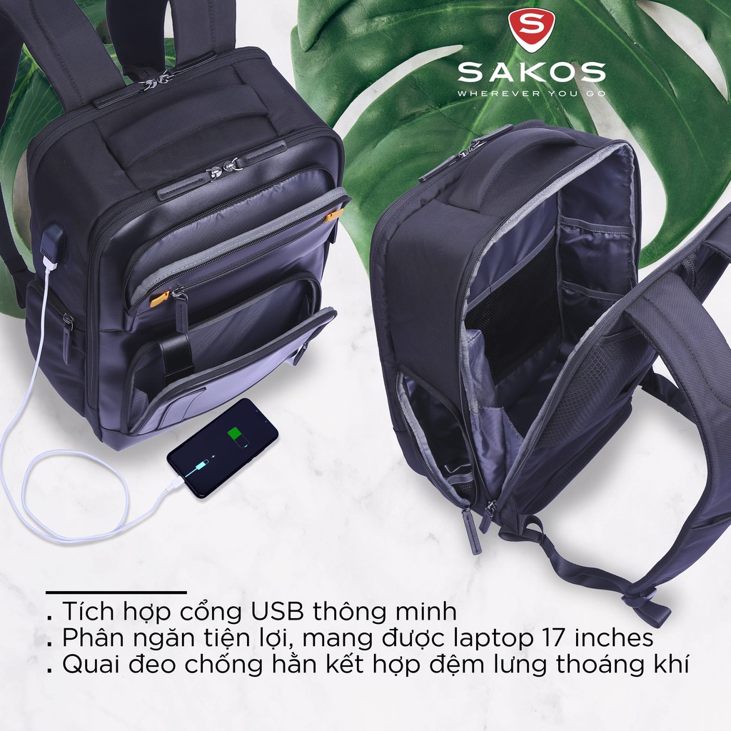 Balo đổi màu du lịch thời trang cao cấp SAKOS MATRIX i15 (15&quot;)