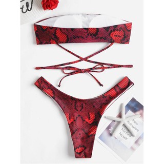Bikini hoạ tiết da rắn phong cách Brazil