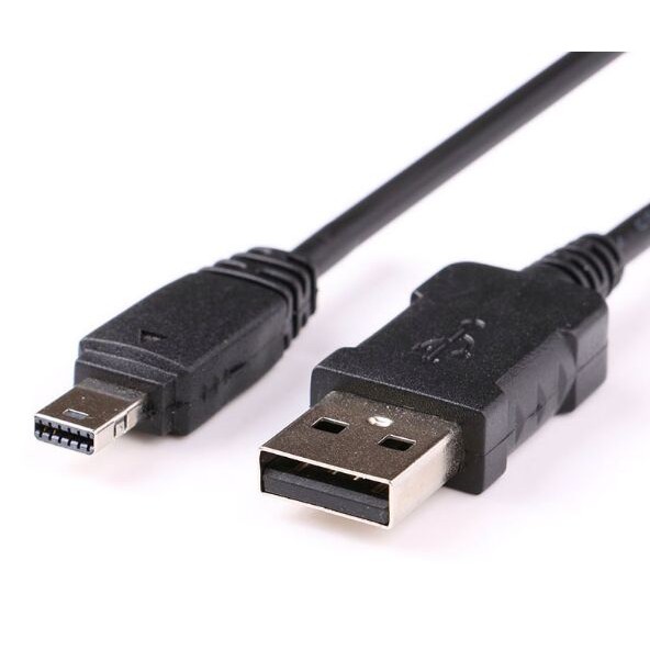 Dây Cáp Truyền Dữ Liệu USB 12Pin Cho Máy Ảnh CASIO EX-ZR10 EX-ZR15 EX-ZR100 EX-ZR20 EX-ZR300 EX-ZR310 EX-ZR320 ZR400 ZR410