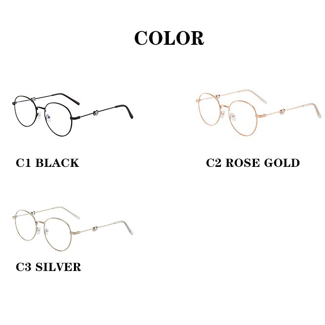 Mắt kính gọng tròn chống ánh sáng xanh hình gấu trúc ở càng kính cho nam nữ | BigBuy360 - bigbuy360.vn