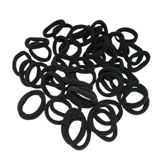 Combo 100 dây thun(chun)cột tóc màu đen