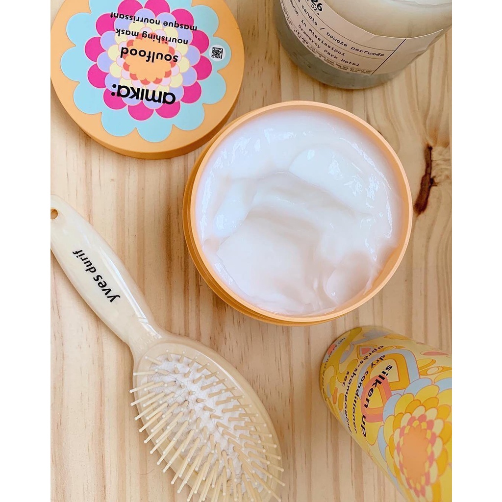 Mặt nạ dưỡng ẩm mềm tóc và phục hồi tóc amika Soulfood Nourishing Hair Mask