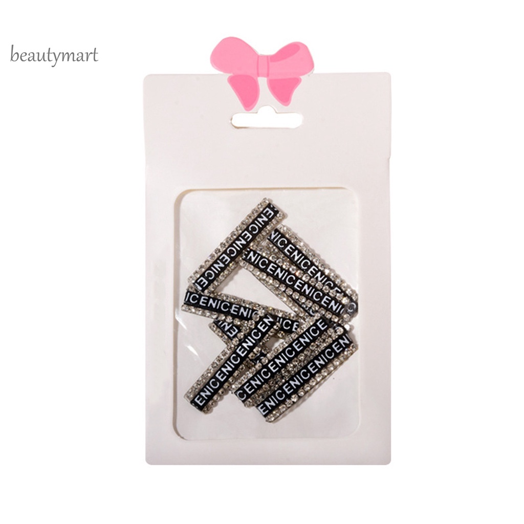 [Hàng mới về] Miếng dán trang trí móng tay in họa tiết chữ cá tính