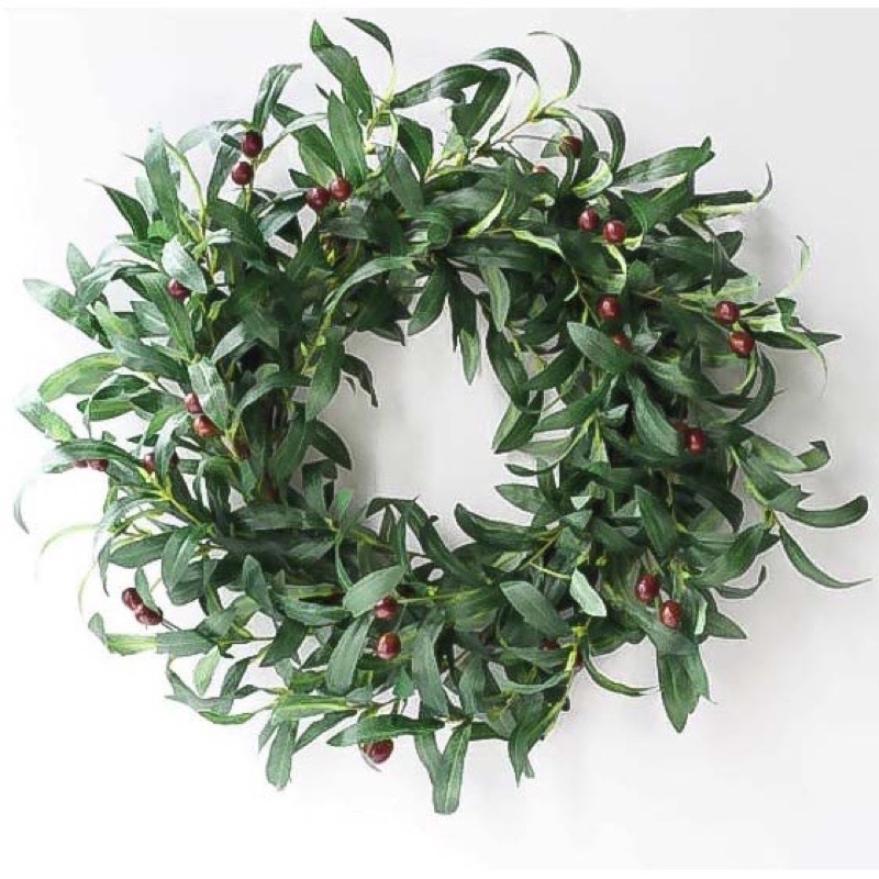 Cành oliu , Ô Liu giả dài 95cm kèm quả decor
