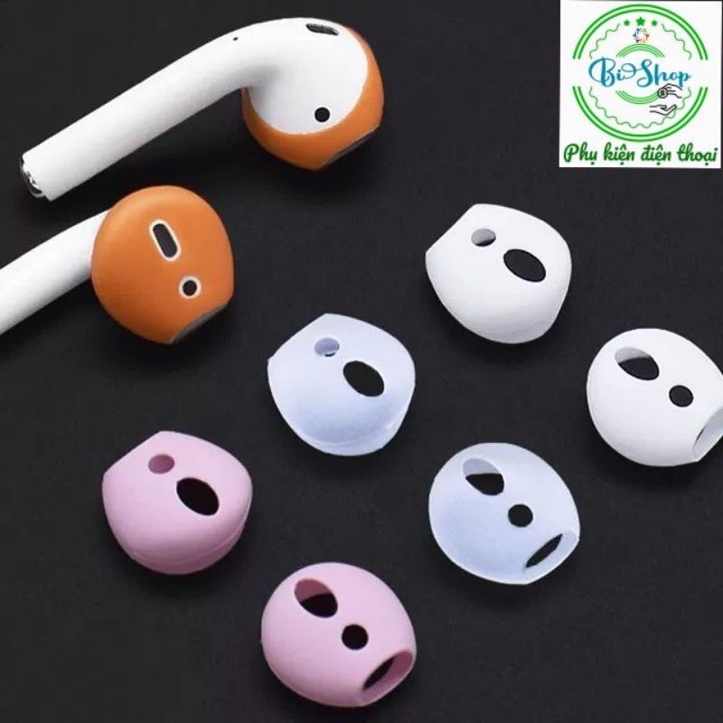 💥  Bộ 2 Nút Đệm Tai Bằng Silicon Chống Trơn Trượt , chống bẩn Cho Tai Nghe Airpods 1 airpod 2 i11, i12 airpod 3 Pro...