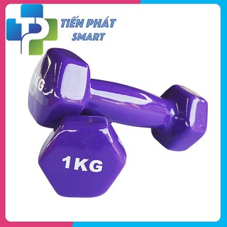 Bộ cặp tạ tay 1kg bọc cao su (Tổng 2kg)