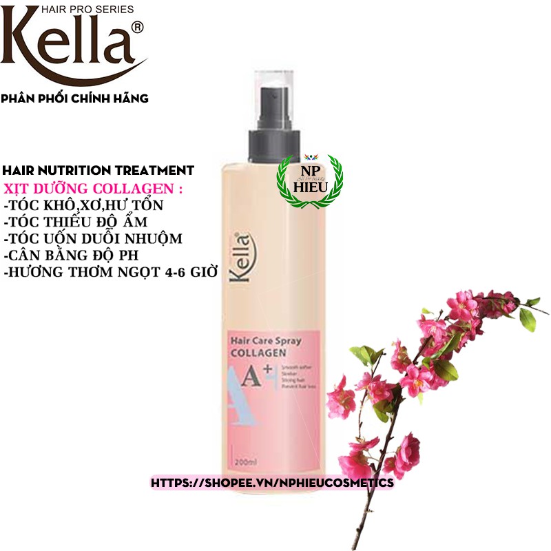 Xịt dưỡng tóc Kella Collagen A+