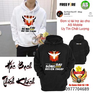 [ RẺ VÔ ĐỊCH ] Áo Free Fire Rank Huyền Thoại - Áo Hoodie Shop Aoin3D hình in cực chất.