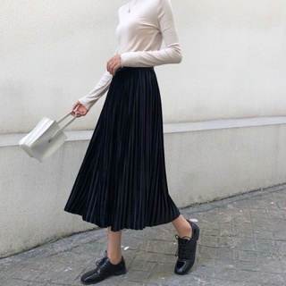 Chân váy xếp ly dài