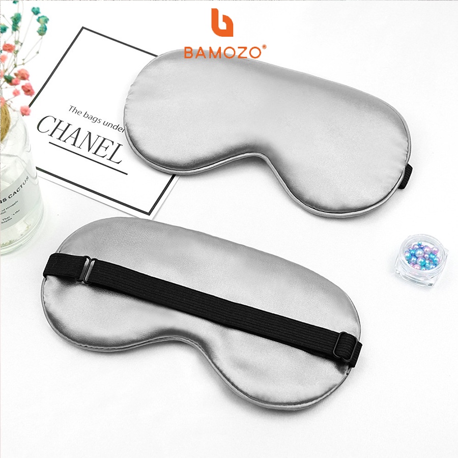 Đồ Bịt Mắt Ngủ Bamozo Lụa Satin Cao Cấp, Sang Trọng và Tinh Tế