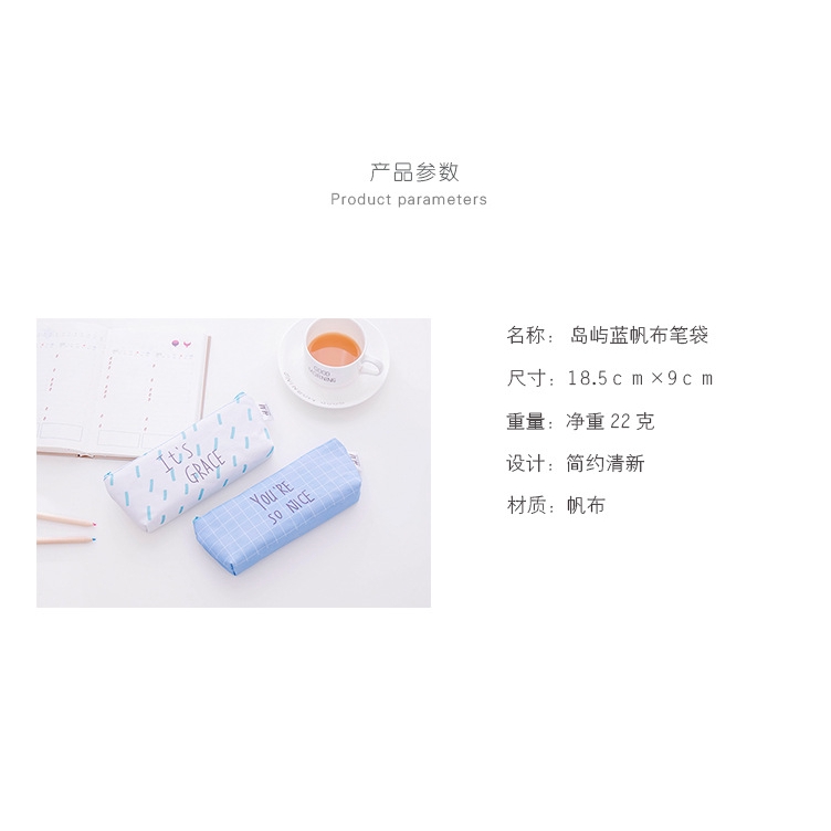 Túi Đựng Bút Bằng Vải Canvas Cỡ Lớn Tiện Dụng