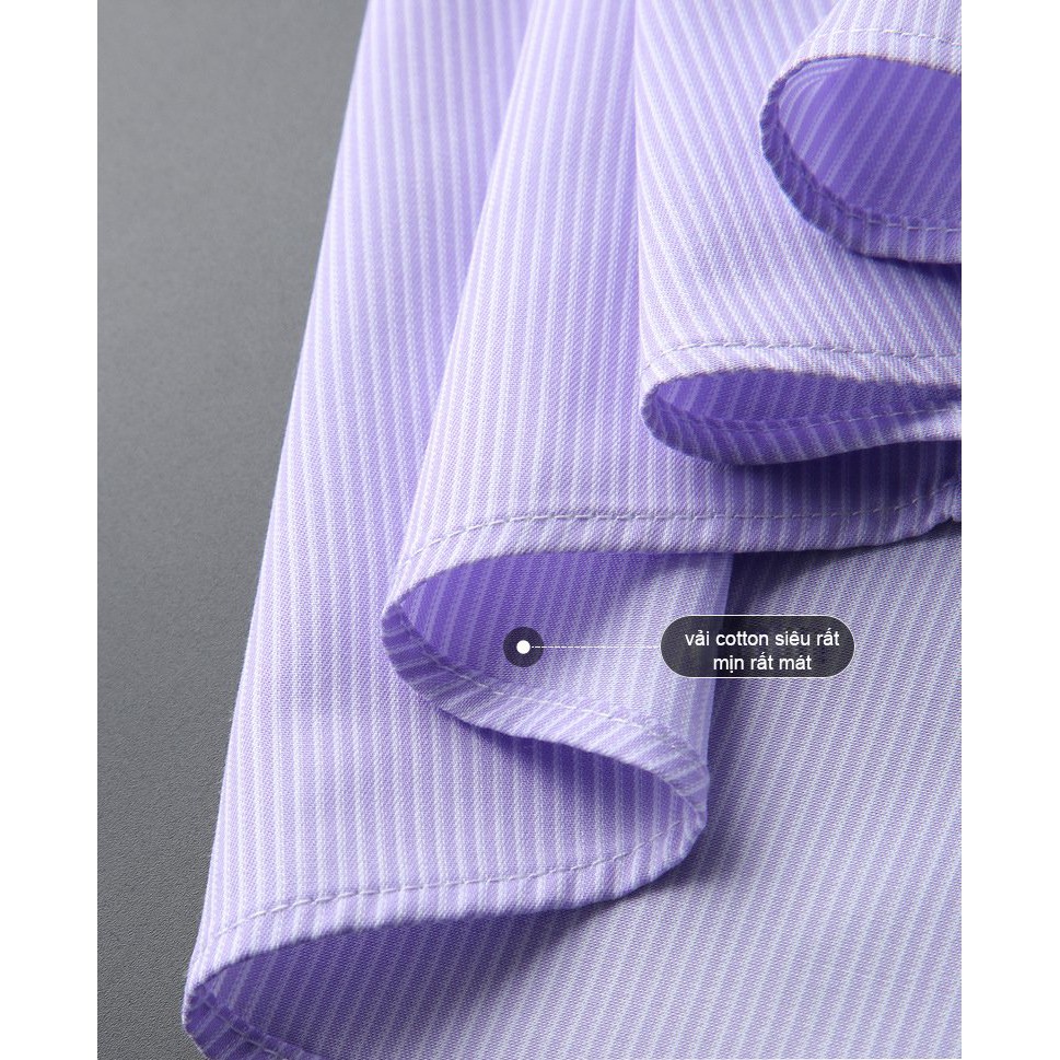 áo sơ mi nam tay ngắn công sở cao cấp vải Cotton LOẠI 1 loại áo sơ mi tay lỡ sọc caro form regular rộng rãi SHN | BigBuy360 - bigbuy360.vn