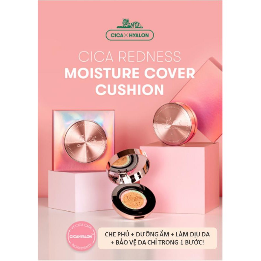 Phấn nước VT Cica Redness Cover Cushion Refill Set