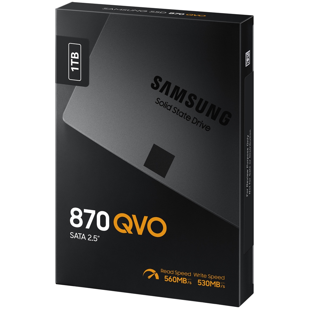 [Mã 254ELSALE giảm 7% đơn 300K] Ổ Cứng SSD Samsung 870 Qvo 1TB 2.5-Inch SATA III (MZ-77Q1T0BW) New Chính Hãng