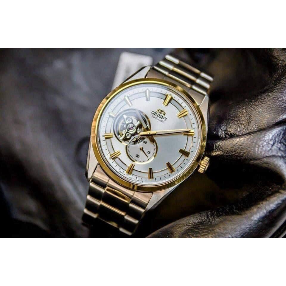 Đồng hồ nam chính hãng Orient RA-AR0001S00C Automatic Small Second Open Heart Demi Gold- Máy cơ tự động - Kính Sapphire