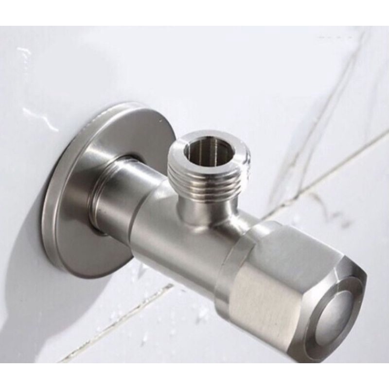 Van khóa nước bồn cầu, van chia nước giảm áp inox 304, van 1 ngã, 2 ngã